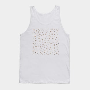 Trace brown doodle paw prints Tank Top